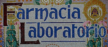 Gaudi pharmacy mosaic